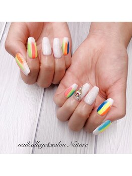 ネイルカレッジアンドサロン ナチュレ(nailcollege&salon NATURE)/夏スカルプ