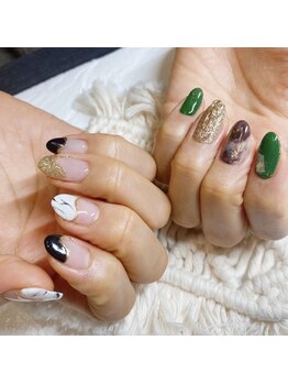 なないろ美容鍼灸整体院 アンド ネイルコア(nail Koa)/アシンメトリー