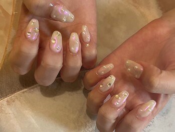 クラッシー(Classy)/オーロラ貝殻ネイル♪