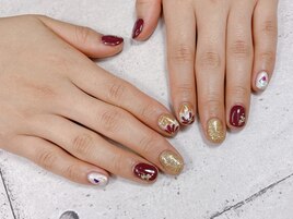 和柄デザインネイル