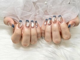 梅雨のうるうるマグネットネイル