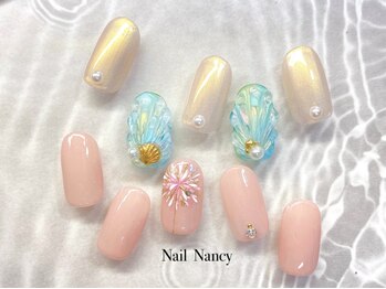 ネイルナンシー(Nail Nancy)の写真/初回オフ無料[HAND選べる定額S¥7700M¥8800L¥9900]オフィスでも馴染むシンプルデザインも繊細に仕上げます♪