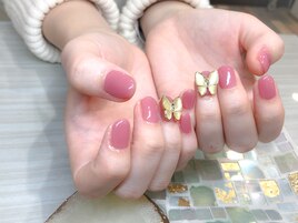 バタフライパーツネイル