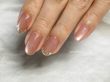 ネイルサロン イントゥ(into_)/ぷるマグ　フレンチ　ピンク