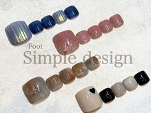 ノンノガーデン フォーネイル 札幌大通店(non-no garden for nail)/《フット》シンプルデザイン♪