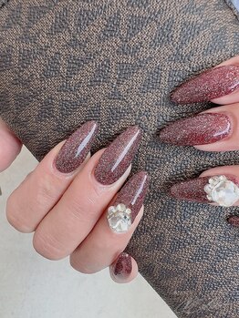 クリーム(Nail Atelier CREAM)/大人ボルドー