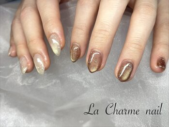 ル シャルム ネイル(La Charme nail)の写真/1周年記念クーポン◇当店1番人気のマグネットネイルをお得に♪※9/21から10/25の期間中のご来店にて適用