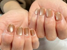 ネイルサロン イントゥ(into_)/ぷるマグ　ベージュ　シンプル