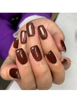 ビー 高槻(be)/ドットネイル/クリアフレンチ