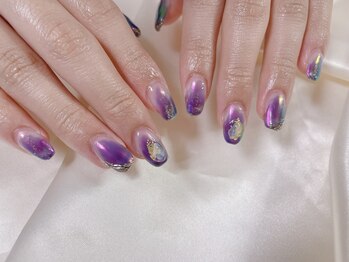 モグネイル(Mogunail)/9月定額B オーロラネイル