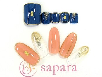 津田沼ネイルサロン サパラ(sapara)/ハンドフットセット定額¥11,499