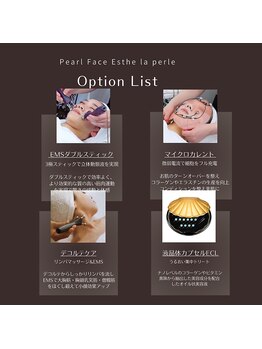 パールフェイスエステ ルペルル(PEARL FACE ESTHE la perle)/オプションメニュー