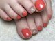 サクラズネイル 警固店(Sakura's nail)の写真/夏のオシャレには欠かせないフットネイル☆¥1,100追加で気になるかかとの角質除去も可能です◎