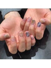 アース コアフュールボーテ 佐久平店(EARTH coiffure beaute)/ニュアンスネイル　10850円