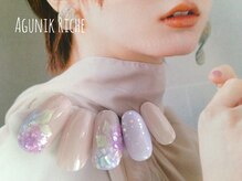 アグニークリッシェ(Agunik Riche)/【紫陽花ネイル】