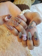 ローラネイル(Roller nail)/2色以上ストーン30粒コース¥7000
