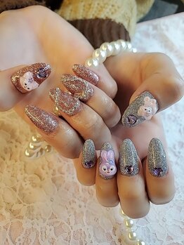 ローラネイル(Roller nail)/2色以上ストーン30粒コース¥7000