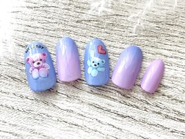くまちゃんネイル