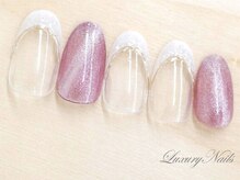 ラグジュアリーネイルズ オオミヤ(Luxury Nails Omiya)/マグネット*フレンチネイル