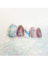 キュント(Qun’t)/夏におすすめ！マーメイドネイル