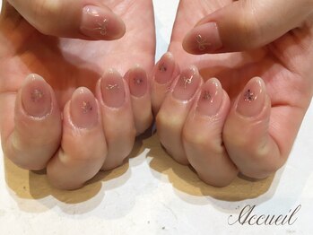 アクイユ 銀座店(ACCUEIL)/ミニリボンネイル