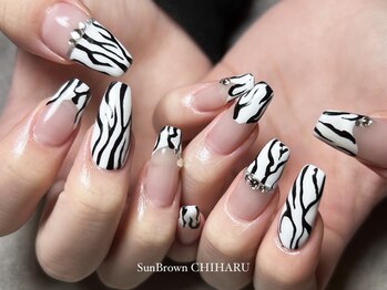 サンブラウン(SUN BROWN)/nail designed byCHIHARU