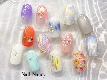 ネイルナンシー(Nail Nancy)の写真/【アート量S/M/Lから選べる】初回オフ無料☆定額コースが人気！1対1でなりたい指先をしっかりヒアリング◎