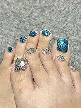 シャルム 本厚木(charme)/【フットネイル】ホロ埋め尽くし