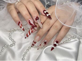 アリュール アンド エテルノ 宇都宮本店(Allure & ETERNO)/クリスマス推し活ネイル