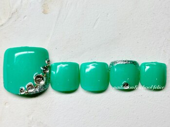 フェリーチェ(nail salon＆school felice)/フットネイル/定額制8800円/瑞江