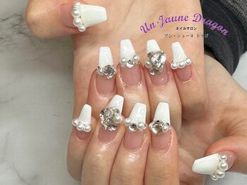 アン ジョーヌドラゴ/【自爪ネイル】ホワイトネイル