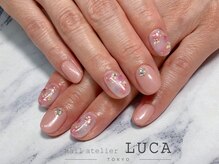 ネイルアトリエルカ(nail atelier LUCA)/M-755 大人ニュアンスフラワー