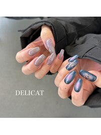 チーク×フレークラメ