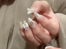 アイ ネイルズ 天神店(I nails)/girly dot ￥8300