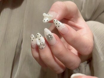 アイ ネイルズ 天神店(I nails)/girly dot ￥8300