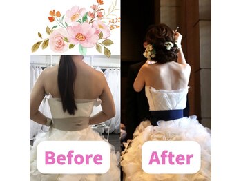 ボディキュア ブライダル美容整体 大阪梅田/シャープな背中へ/関西/大阪