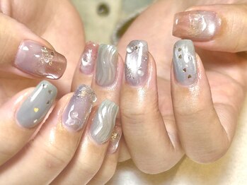 ラクネイル 浦和店(raku nail)/春マグネットニュアンス ピンク