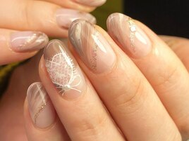 ニュアンス　ボーダー　キャメル