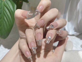 エンジェルズ ネイル サロン(Angel’s nail salon)/ミラーフレンチ/シンプル