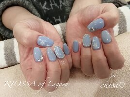 ワンホンネイル×キラキラネイル