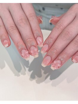 ノラ シブヤ(NORA SHIBUYA)/チークネイル/リボンネイル