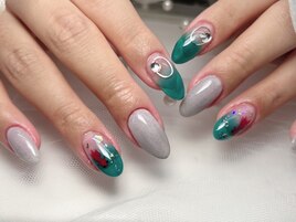 手描きアート★金魚★カラグラ