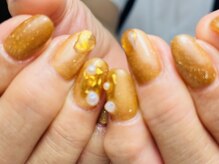 マハロ(MAHALO)/秋色マグネットニュアンスネイル