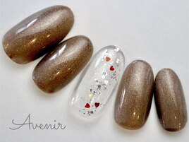 ハートホロネイル