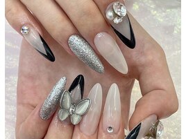 蝶々ネイル スカルプ安い