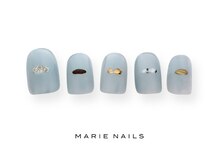 マリーネイルズ 近鉄あべのハルカス店(MARIE NAILS)/新規様6000円 アシメ 0421b