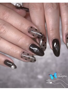 モルフォ 千駄ヶ谷(Morpho)/シースルーブラックネイル♪