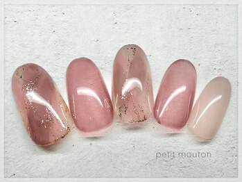 プチムトン 鶯谷店(petit mouton)/【春色ニュアンスネイル】