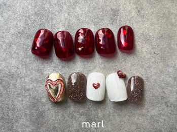 マール 表参道店(marl)/ハートネイルサンプル