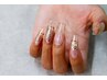 SNSで人気♪嬉しい長さだし付☆うるうるNail☆クリアフレンチ☆ジェルオフ込